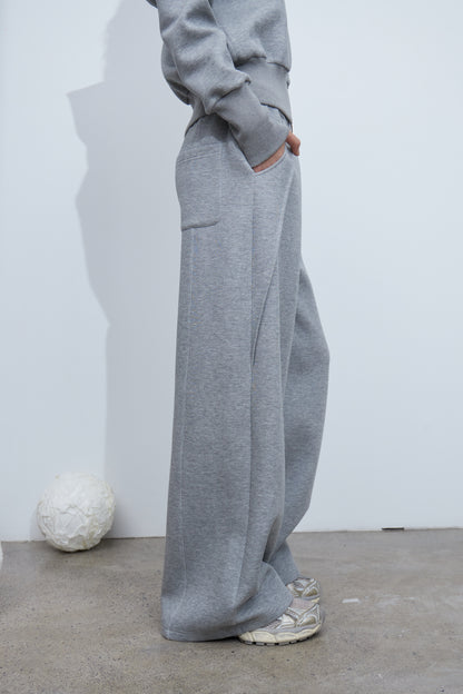 Air-Layer Casual Wide-Leg Pants