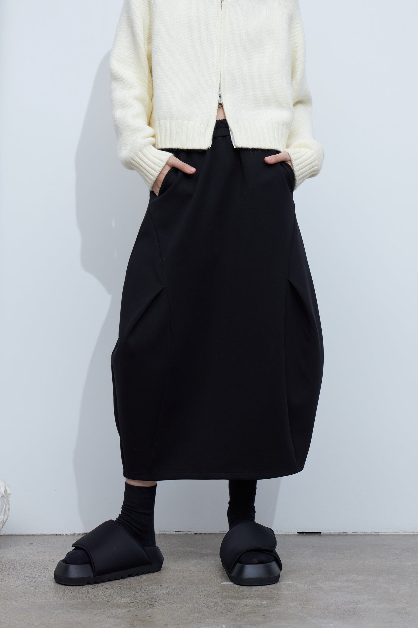 Deconstructed Tulip-Shaped Skirt