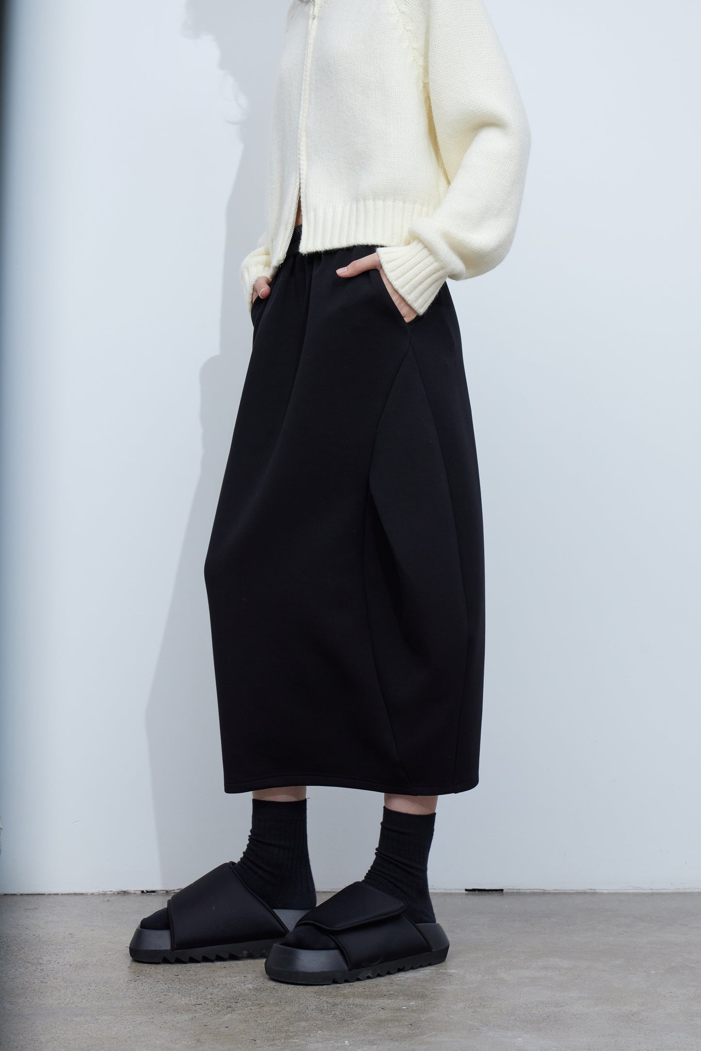 Deconstructed Tulip-Shaped Skirt