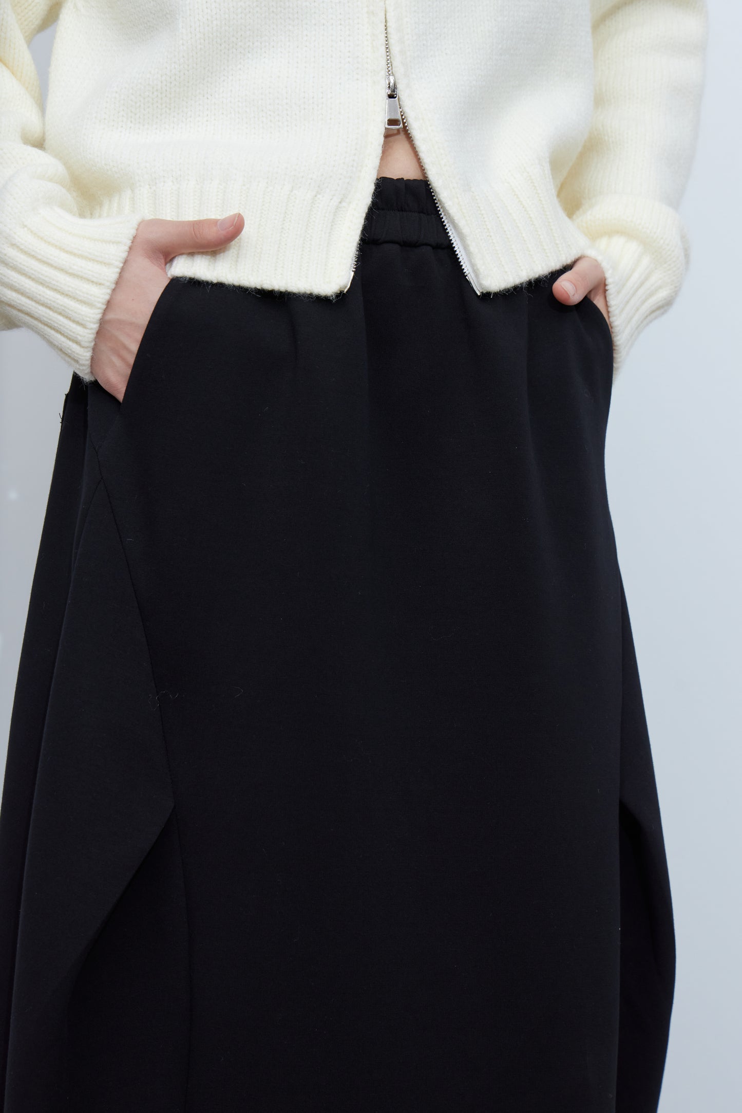 Deconstructed Tulip-Shaped Skirt