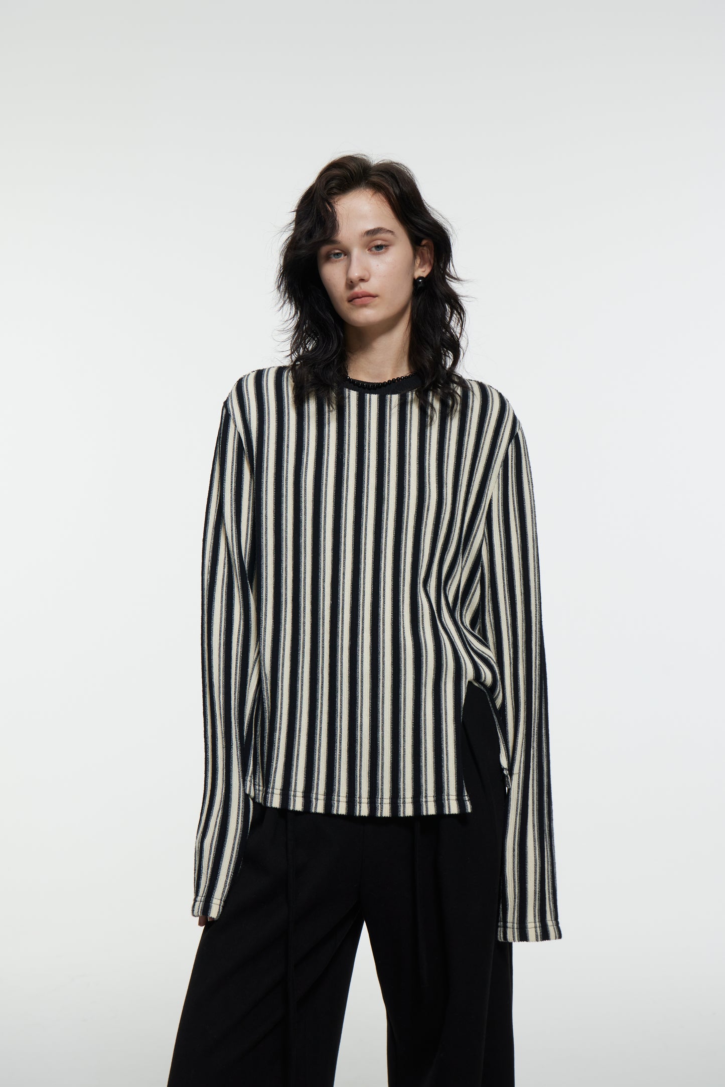 Crew-Neck Striped T-shirt